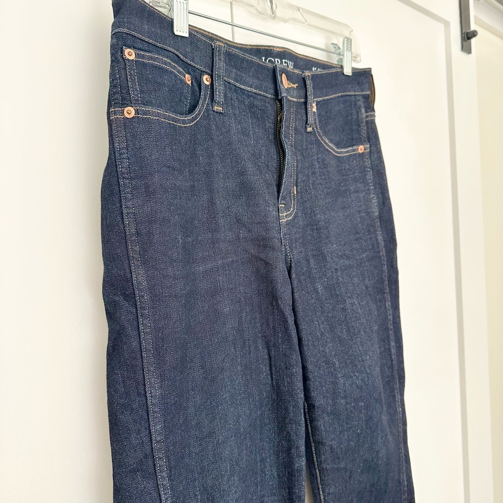 J. Crew Vintage Slim Straight Jeans in Dark Blue Tall 29 - Picture 3 of 6
